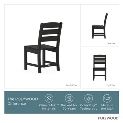 Image showing  Lakeside 7 pc. Farmhouse Dining Set with Trestle Legs, Black