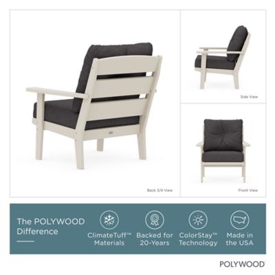 Image showing  Lakeside Deep Seating Chair in Sand / Ash Charcoal