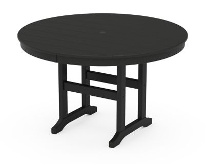 Image showing  Prairie 5-Piece Round Farmhouse Dining Set in Black