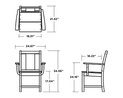 Image showing  Prairie Dining Arm Chair