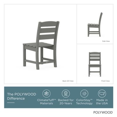 Image showing  Lakeside 7 pc. Farmhouse Dining Set with Trestle Legs, Slate Grey