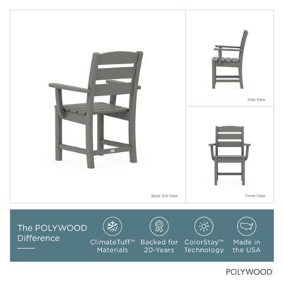 Image showing  Lakeside 7 pc. Farmhouse Dining Set with Trestle Legs, Slate Grey