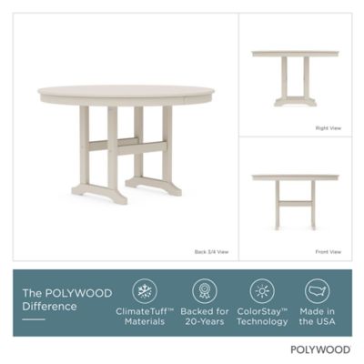 Image showing  Lakeside 5 pc. Round Farmhouse Dining Set, Sand