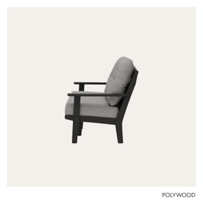 Image showing  Lakeside Deep Seating Sofa in Black/Grey Mist