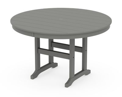 Image showing  Prairie 5-Piece Round Farmhouse Dining Set in Slate Grey