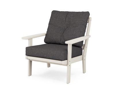 POLYWOOD Prairie Deep Seating Chair Sand/Ash Charcoal