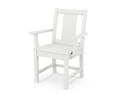 Image showing  Prairie 5-Piece Round Farmhouse Dining Set in White