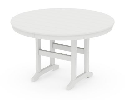 Image showing  Prairie 5-Piece Round Farmhouse Dining Set in White