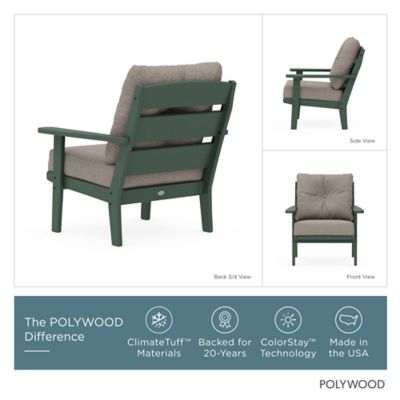 Image showing  Lakeside Deep Seating Chair in Green Tweed
