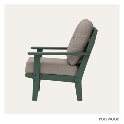 Image showing  Lakeside Deep Seating Chair in Green Tweed