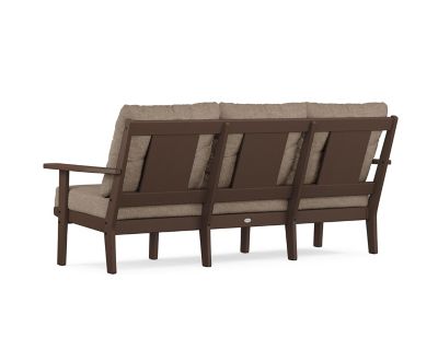 Image showing  Prairie Deep Seating Sofa Mahogony Spiced Burlap