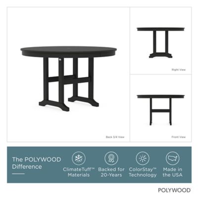 Image showing  Lakeside 5 pc. Round Farmhouse Dining Set, Black