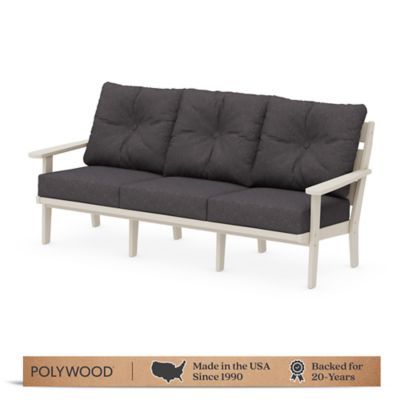 Image showing  Lakeside Deep Seating Sofa in Sand/Ash Charcoal