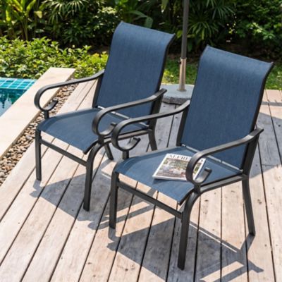 Nuu Garden Textilene Dining Chair, Outdoor Patio Seating