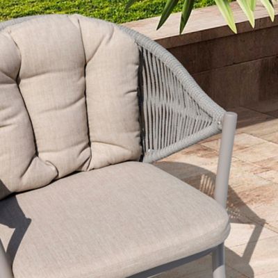 Image showing  Outdoor 17 x 20 x 3.15in. Beige Throw Pillows, Olefin, 2 pk.