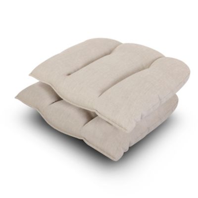 Image showing 9 th Nuu Garden Outdoor 17 x 17 x 3.35in. Throw Pillows, Olefin, 2 pk., Beige