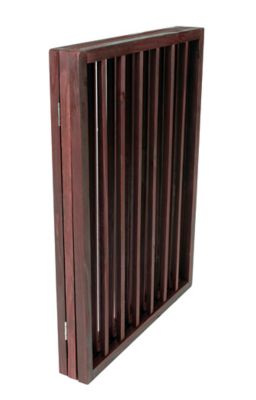 Image showing  Premium F5885 Wooden Pet Gate Z Pattern No Wall Attachments