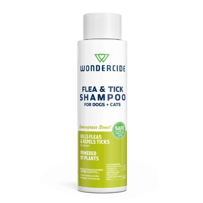 Wondercide Flea & Tick Shampoo for Dogs and Cats with Natural Essential Oils Lemongrass