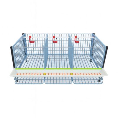 Image showing  Comfortplast Chicken Cage, 1 Layer H 15 in., 3 Section Per Layer
