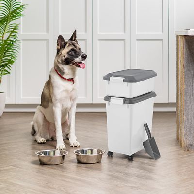 Image showing  Airtight Plastic Pet Food Storage Container and Treat Box