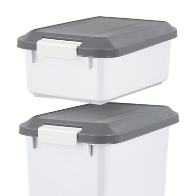 Image showing  Airtight Plastic Pet Food Storage Container and Treat Box