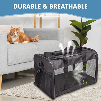 Image showing 3 th GOOPAWS Soft-Sided Airline Approved Bag Cat Carrier