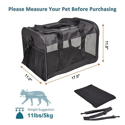 Image showing 4 th GOOPAWS Soft-Sided Airline Approved Bag Cat Carrier