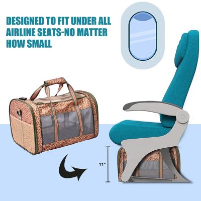 Image showing 3 th GOOPAWS Soft-Sided Airline-Approved Travel Dog & Cat Carrier, 19 in., PTC1911CHP