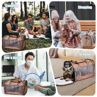 Image showing 6 th GOOPAWS Soft-Sided Airline-Approved Travel Dog & Cat Carrier, 19 in., PTC1911CHP