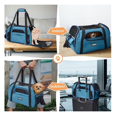 Image showing 6 th GOOPAWS Soft-Sided Dog & Cat Carrier Bag, 19 in., PBC8648DBU