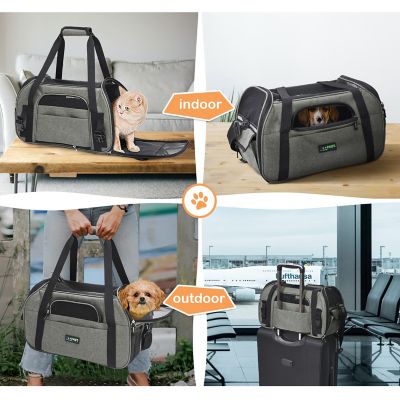 Image showing 6 th GOOPAWS Soft-Sided Dog & Cat Carrier Bag, 17L, PBC-8643SG