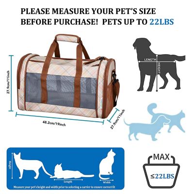 Image showing  Soft-Sided Airline-Approved Travel Dog & Cat Carrier, 19 in., PTC1911