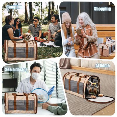 Image showing 6 th GOOPAWS Soft-Sided Airline-Approved Travel Dog & Cat Carrier, 19 in., PTC1911