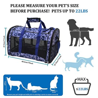 Image showing  Soft-Sided Airline-Approved Travel Dog & Cat Carrier, PTC-1911