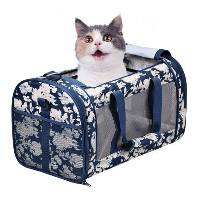 GOOPAWS Soft-Sided Airline-Approved Travel Dog & Cat Carrier, 19 in., PTC-1911BWF