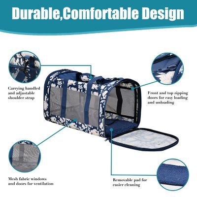 Image showing  Soft-Sided Airline-Approved Travel Dog & Cat Carrier, 19 in., PTC-1911BWF