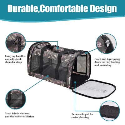 Image showing 1 th GOOPAWS Soft-Sided Airline-Approved Travel Dog & Cat Carrier, 19 in., PTC1911CFP