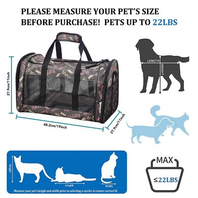 Image showing 2 th GOOPAWS Soft-Sided Airline-Approved Travel Dog & Cat Carrier, 19 in., PTC1911CFP
