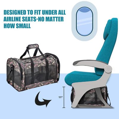 Image showing 3 th GOOPAWS Soft-Sided Airline-Approved Travel Dog & Cat Carrier, 19 in., PTC1911CFP