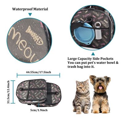 Image showing 4 th GOOPAWS Soft-Sided Airline-Approved Travel Dog & Cat Carrier, 19 in., PTC1911CFP