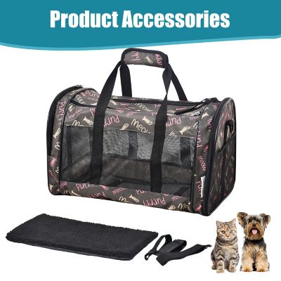 Image showing 5 th GOOPAWS Soft-Sided Airline-Approved Travel Dog & Cat Carrier, 19 in., PTC1911CFP