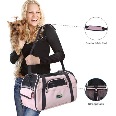 Image showing 2 th GOOPAWS Soft-Sided Dog & Cat Carrier Bag, 19 in., PBC-8648PK