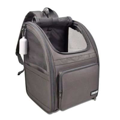 GOOPAWS Backpack Dog & Cat Carrier, Grey