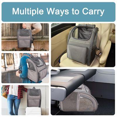 Image showing 6 th GOOPAWS Backpack Dog & Cat Carrier