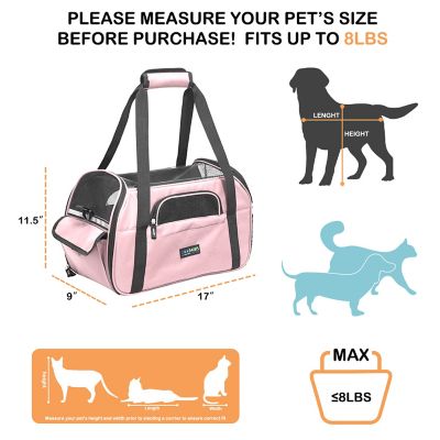 Image showing 1 th GOOPAWS Soft-Sided Dog & Cat Carrier Bag, PBC-8643PK 1