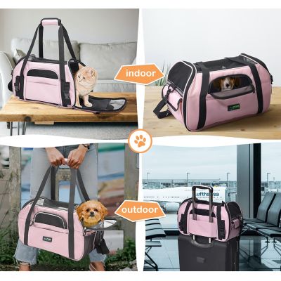 Image showing 6 th GOOPAWS Soft-Sided Dog & Cat Carrier Bag, PBC-8643PK 1