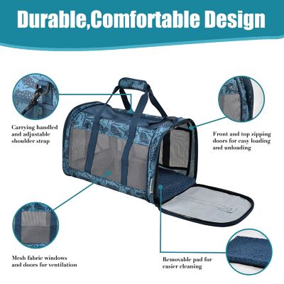 Image showing  Soft-Sided Airline-Approved Travel Dog & Cat Carrier, 19 in., PTC-1911BCP