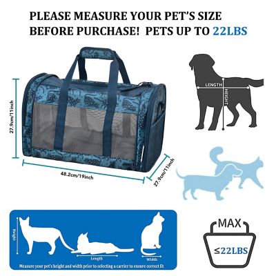 Image showing  Soft-Sided Airline-Approved Travel Dog & Cat Carrier, 19 in., PTC-1911BCP