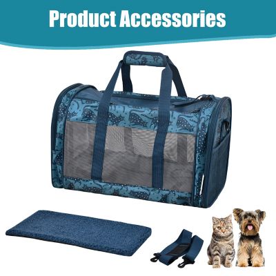 Image showing 5 th GOOPAWS Soft-Sided Airline-Approved Travel Dog & Cat Carrier, 19 in., PTC-1911BCP