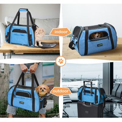 Image showing 6 th GOOPAWS Soft-Sided Dog & Cat Carrier Bag, PBC-8648T